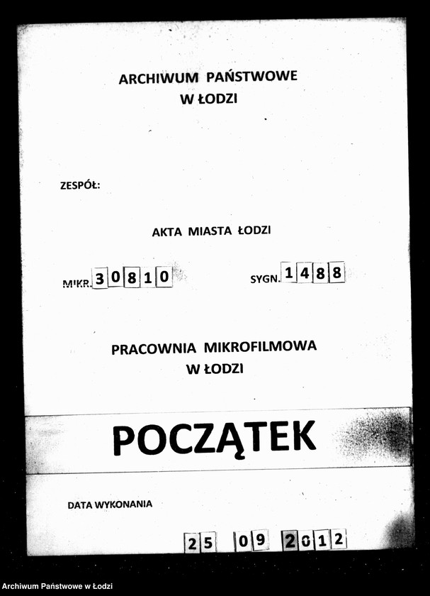 Obraz 1 z jednostki "Manuał przychodu i wydatku kasy ekonomicznej m. Łodzi"