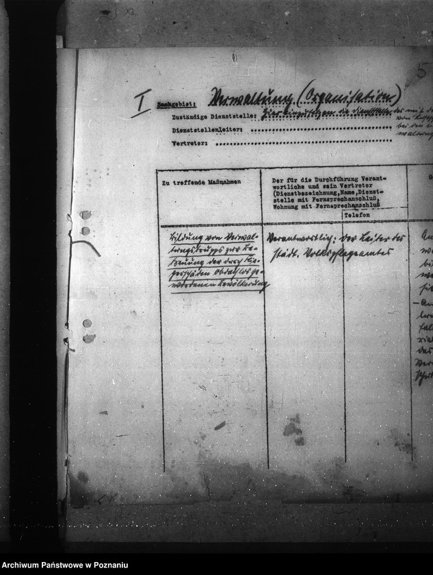 Obraz 9 z jednostki "Podział czynności dla Gaueinsatztab"