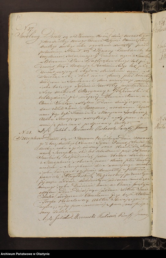 image.from.unit.number "Duplicat Akt Urodzenia, Zaslubienia i Zeyścia Urzędnika Stanu Cywilnego Parafij Janowieckiej za rok 1846"