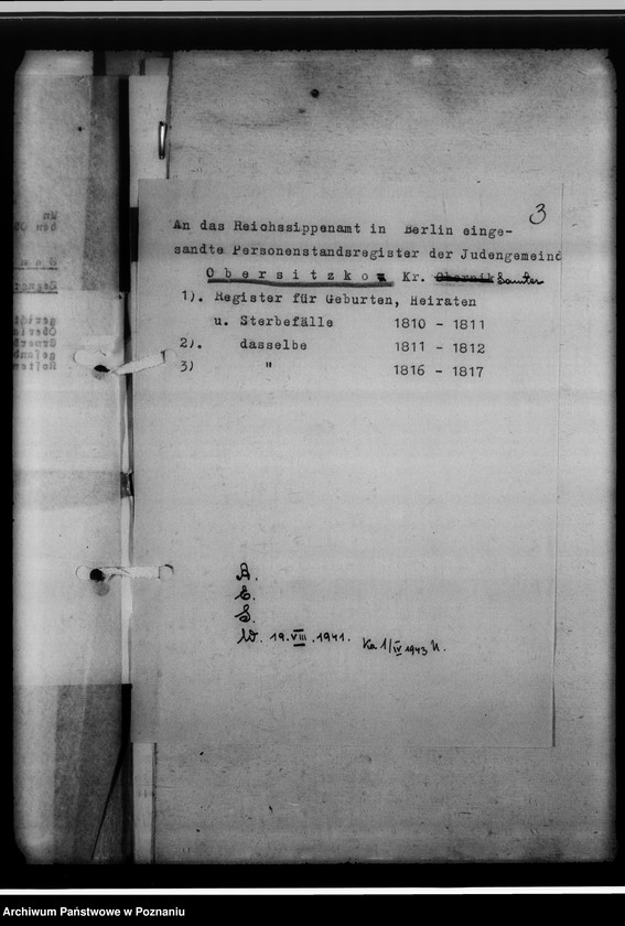 Obraz 7 z jednostki "Personenstandsregister der Judengemeinde /[owiaty: czarnkowski, obornicki, szamotulski]"