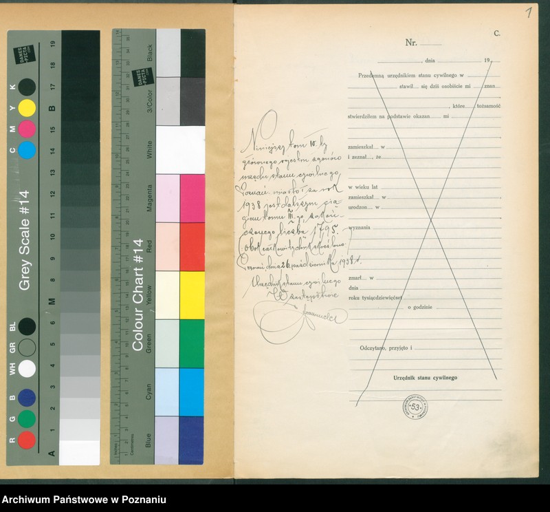 Obraz 3 z jednostki "Księga miejscowa zgonów tom IV [Rejestr główny zgonów]"