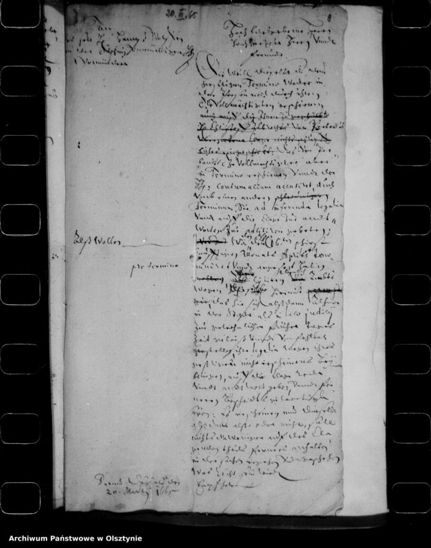 image.from.unit.number "Klag-Libell in puncto debiti liquidissimi Hn. X-ph Albr. von Perband auff Kewitten contra Sätliche Erben des Hans Wolff von der Ölschnitz auf Fredenau"