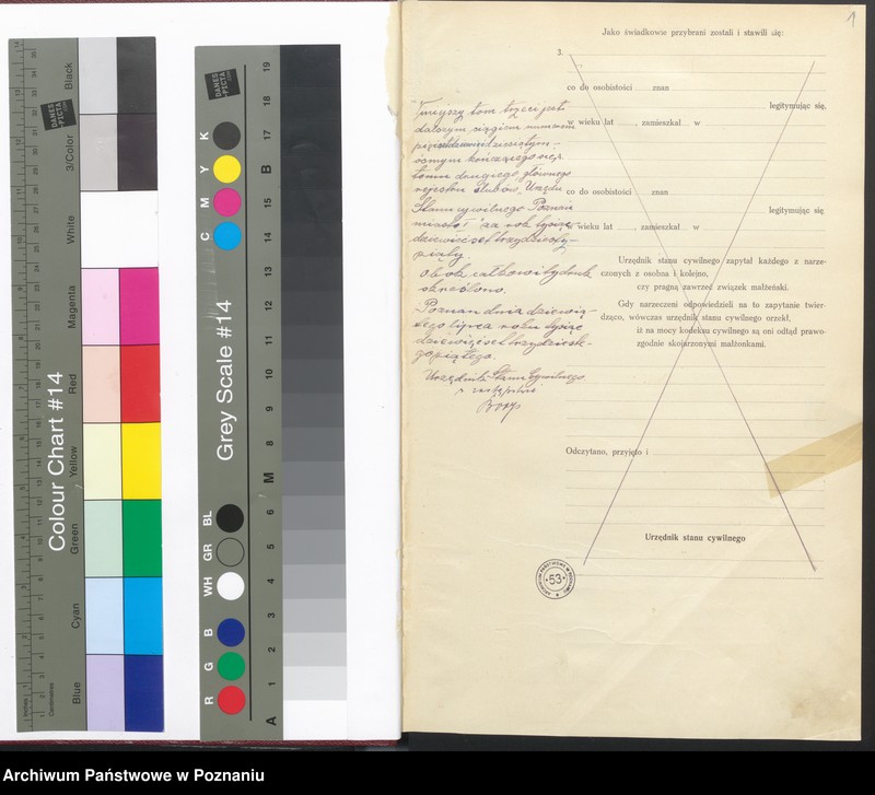 Obraz 3 z jednostki "Księga miejscowa małżeństw tom III [Rejestr główny małżeństw]"