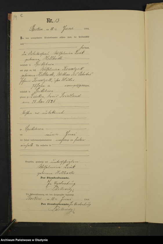 image.from.unit.number "Sterbe-Neben-Register Nr 1 - 38"