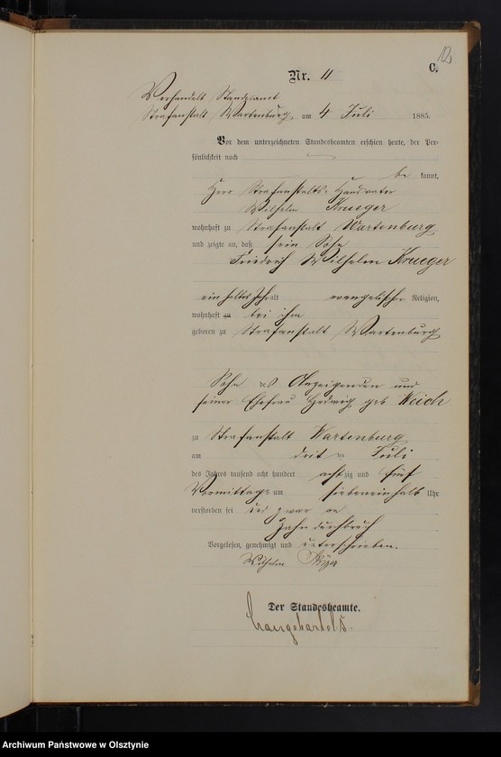 image.from.unit.number "Sterbe-Haupt-Register Nr 1 - 16"