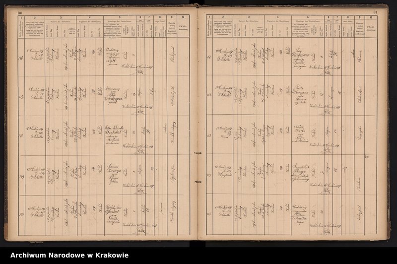 image.from.unit.number "Księga obejmująca wpisy wypadków śmierci Izraelitów w okręgu metrykalnym Krakowskim na rok 1891"