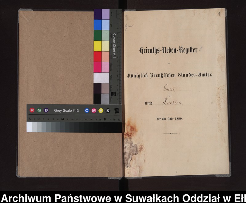 image.from.unit.number "Heiraths-Neben-Register des Königlich Preussischen Standes-Amtes Gneist Kreis Loetzen"