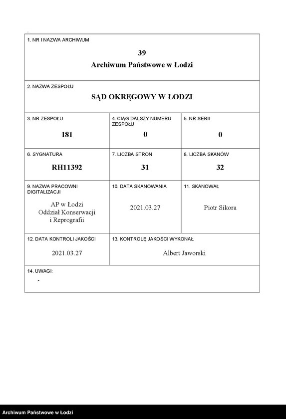 Obraz 1 z jednostki "Jakub Icek Lenkowski – wyrób i sprzedaż konfekcji"