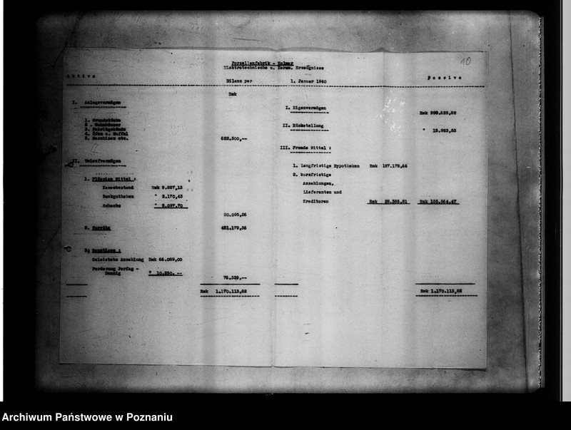 Obraz 14 z jednostki "[Fabryka porcelany w Chodzieży - rachunki i bilanse]."