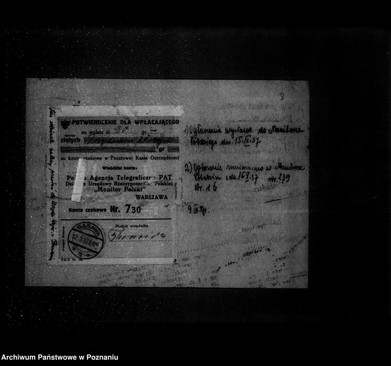 Obraz 12 z jednostki "/Towarzystwo Gimnastyczne „Sokół" w Gąsawie powiat Żnin - rejestracja/"