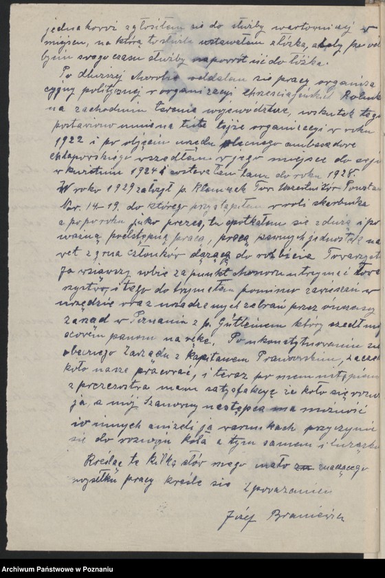 Obraz 14 z jednostki "Wnioski o odznaczenia krzyżem zasługi."