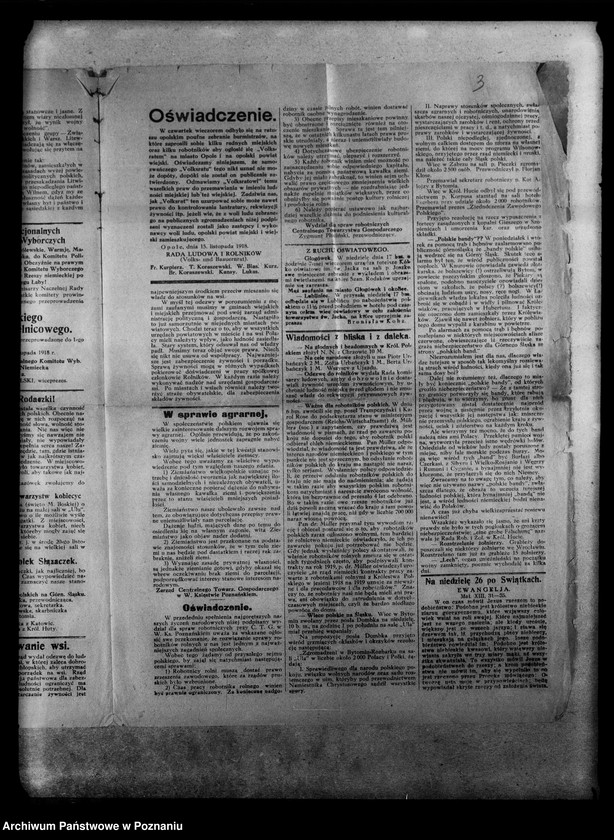 image.from.unit.number "Wybory do Sejmu i Rady Miejskiej - Poznań, Warszawa, Wilno: porządek obrad, odezwy, apele, postulaty, afisze wybocze, listy kandydatów oraz wskazówki dla uczestników plebiscytu na Górnym Śląsku a także statut Komitetu Remigracyjnego w Poznaniu"