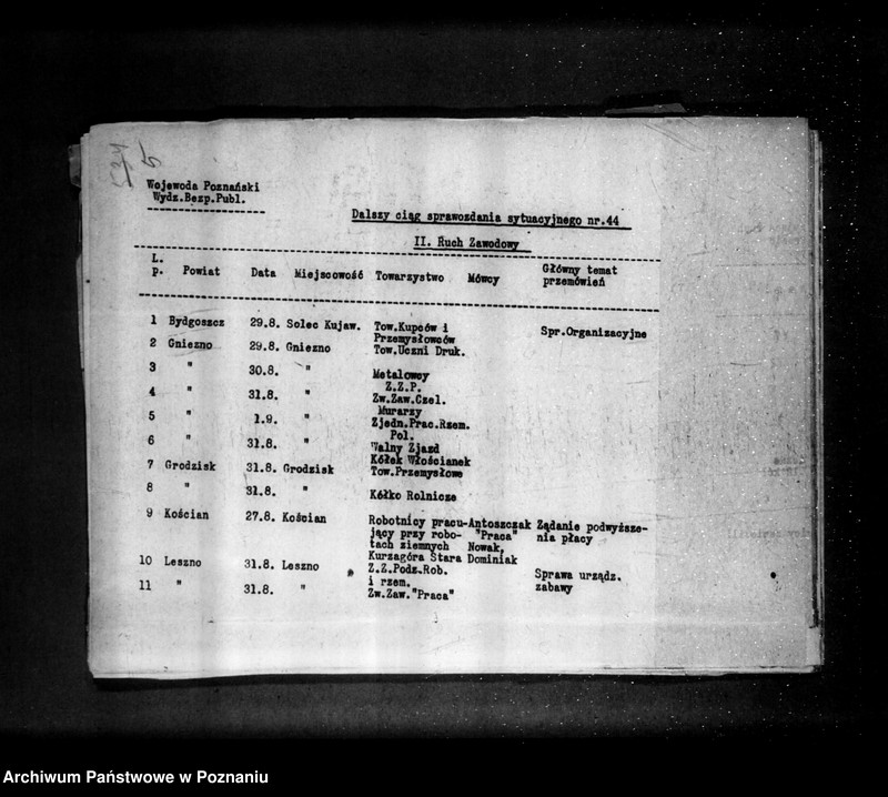 Obraz 9 z jednostki "Sprawozdania sytuacyjne tygodniowe za czas od 31 sierpnia do 2 października 1930 r. /44-48/"