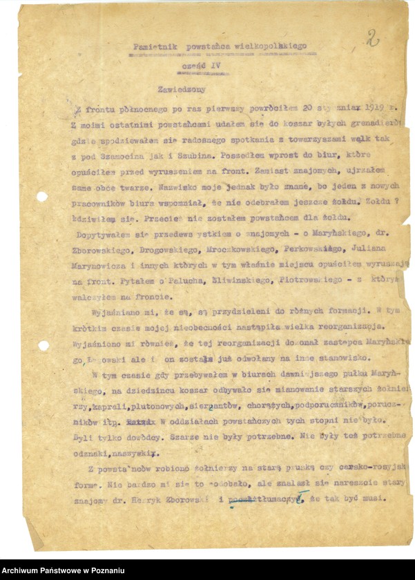 Obraz 12 z jednostki "Nogaj Stanisław: Pamiętnik powstańca wielkopolskiego."