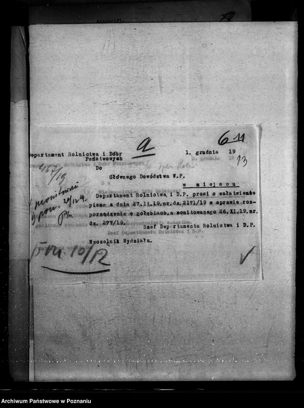 Obraz 17 z jednostki "Sprawy szczegółowo-administracyjne Wielkopolska Izba Rolnicza"