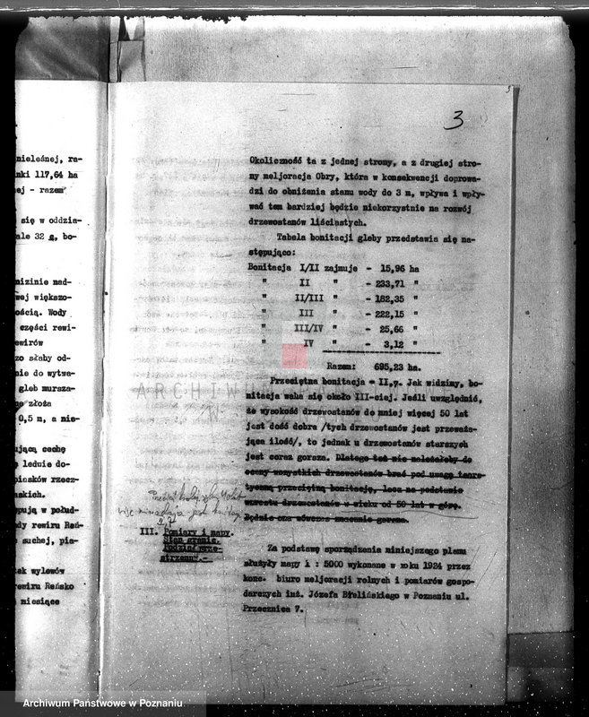 Obraz 7 z jednostki "Plan urządzania gospodarstwa leśnego dla lasu majętności Stary Białcz-Czacz powiat kościański 1935-1945"