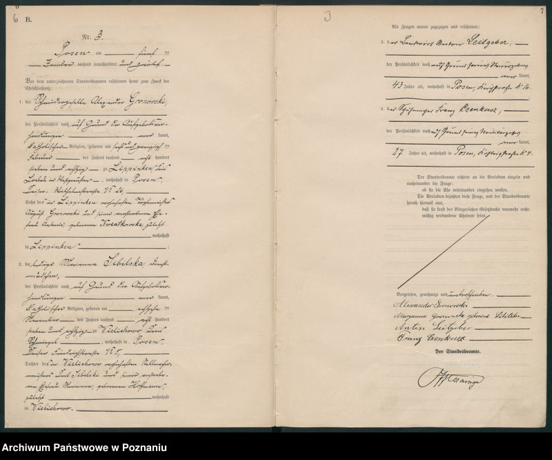 Obraz 5 z jednostki "Księga miejscowa małżeństw tom I [Rejestr główny małżeństw]"