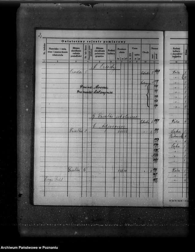 Obraz 6 z jednostki "Ostateczny rejestr pomiarowy majątku Zebertowo"