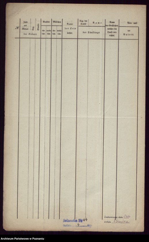 Obraz 5 z jednostki "Duplikat des Taufregisters"