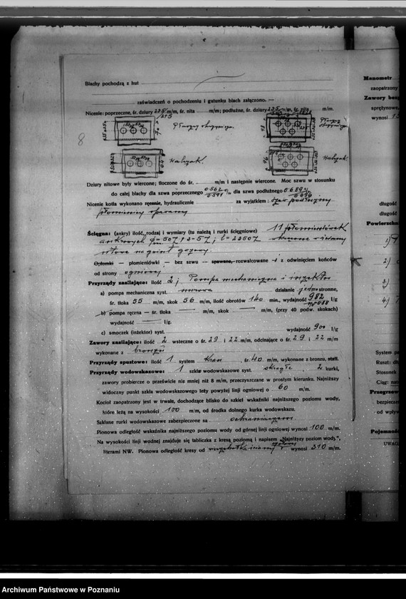image.from.unit.number "Krochmalnia w Bronikowie pow. kościański W. Forstmann nr woj. kotła 2678"