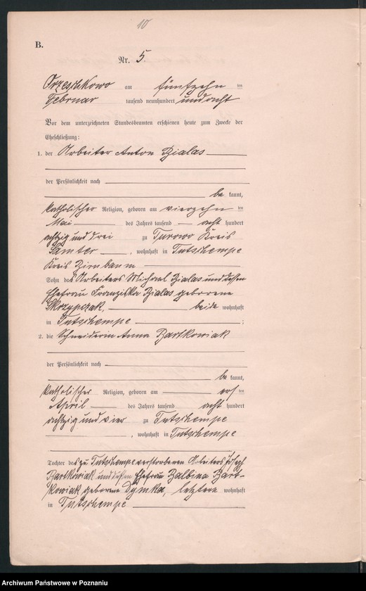 Obraz 12 z jednostki "Heirats-Neben-Register"