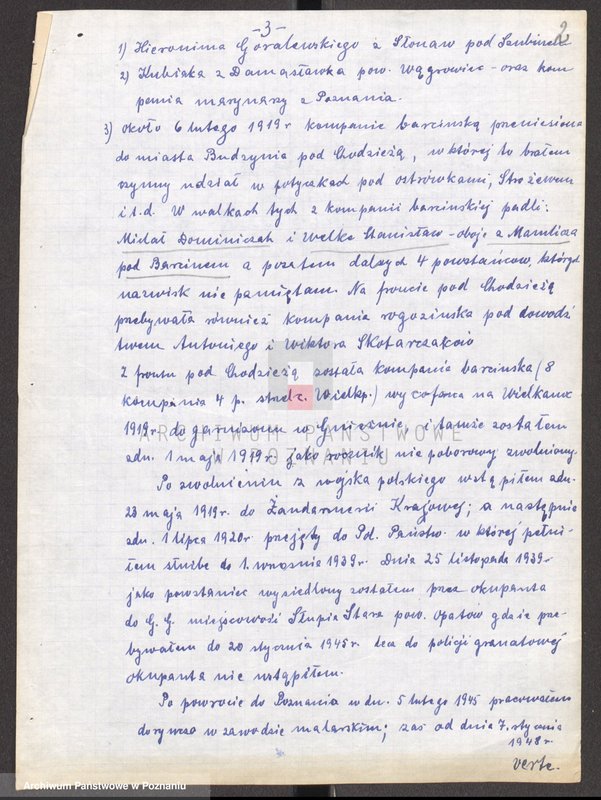 Obraz 14 z jednostki "Życiorysy powstańców wielkopolskich: B - tom V /Brandecki Michał - Brzozowski Jan/."