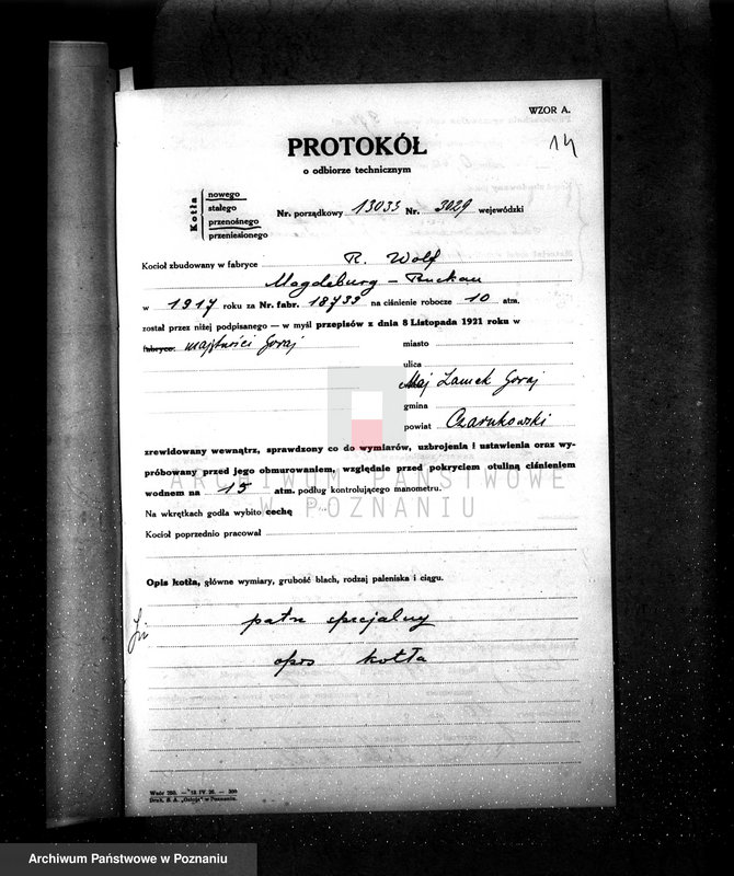 Obraz 19 z jednostki "Przenośny kocioł parowy - w maj. Krucz - Goraj pow czarnkowski"