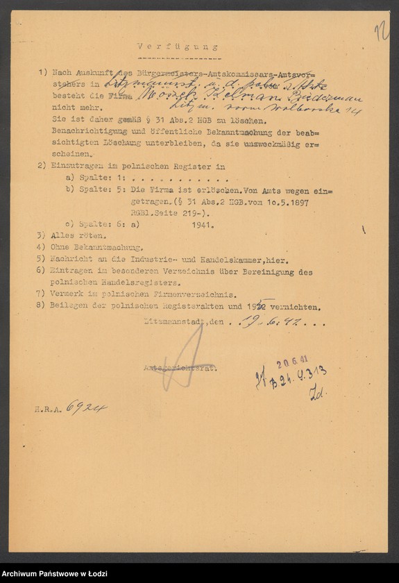 Obraz 14 z jednostki "Moszek Kelman Biederman – drobna sprzedaż drobiu"