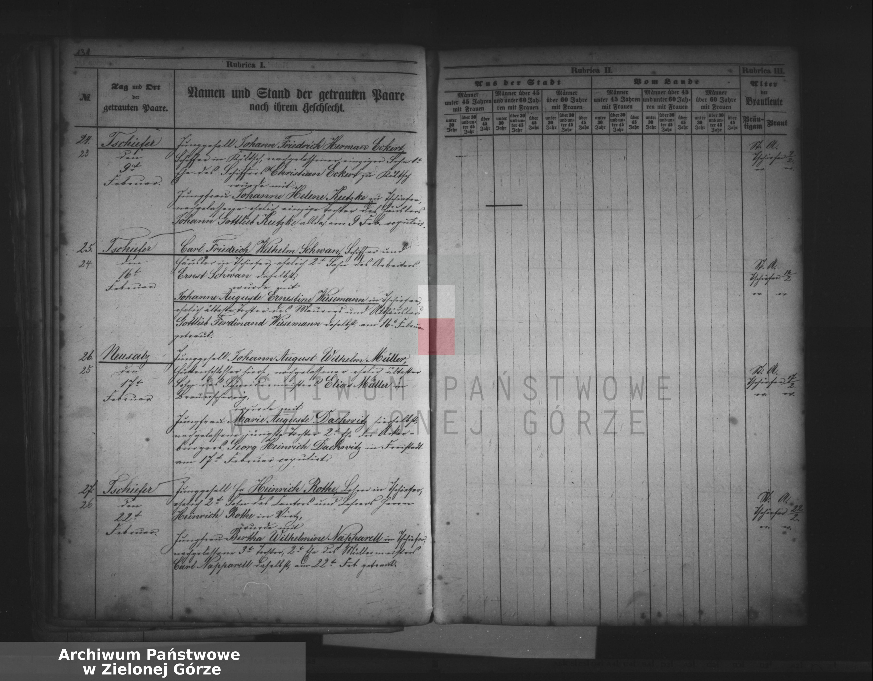 Skan z jednostki: Trauungs - Register 1868 - 90