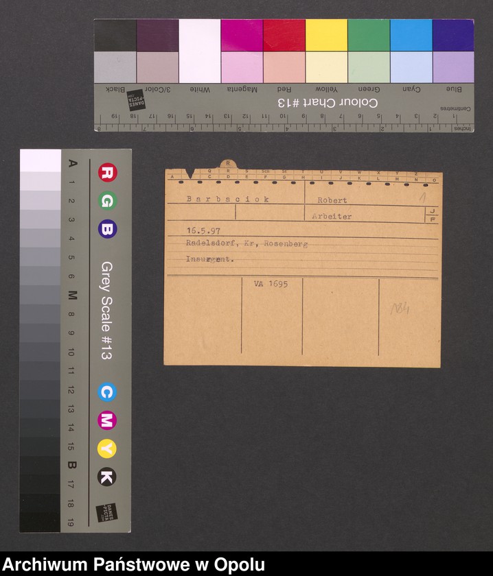 Obraz 3 z jednostki "[Barbaciok Robert, ur. 16.5.1897]"