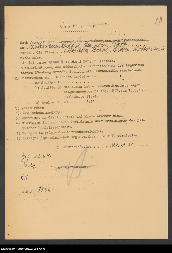 Obraz 13 z jednostki "Mordka Recht – sprzedaż starych mebli"