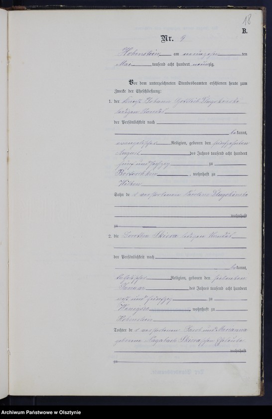 image.from.unit.number "Heiraths-Neben-Register Nr 1 - 22"