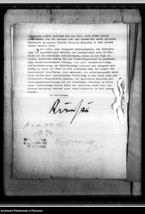 Obraz 11 z jednostki "Gewinnung von Dienstkräften für den dauernden Einsatz - Kreis Wollstein (Wolsztyn)"