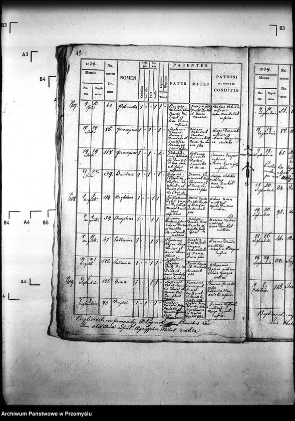Obraz 17 z jednostki "[Kopie ksiąg metrykalnych parafii Hańczowa z filią Ropki (dekanat Gorlice)]"