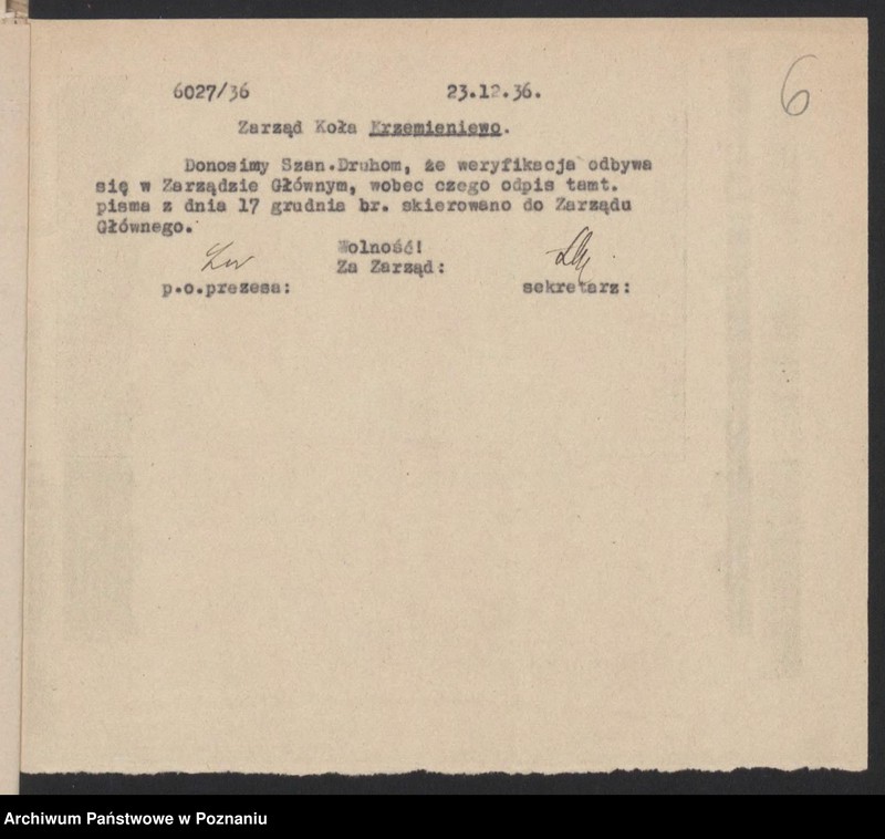 Obraz 9 z jednostki "Krzemieniewo, powiat Leszno - akta koła."