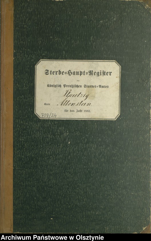 image.from.unit.number "Sterbe-Haupt-Register Nr 1 - 24"