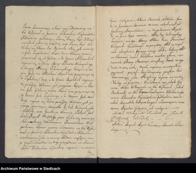 Obraz 19 z jednostki "Akta dobrej woli przez Antoniego Roguskiego Rejenta Powiatu Łukowskiego przyjęte w roku 1837 [akta notarialne od nr 1 do nr 211]"