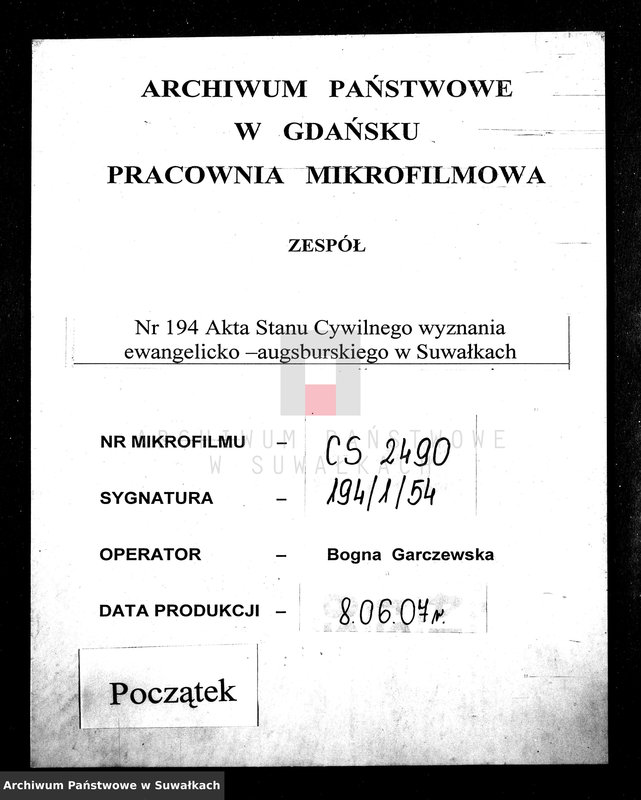 image.from.unit.number "[Księga akt urodzeń, małżeństw i zgonów wyznania ewangelicko-augsburskiego zboru w Suwałkach]"