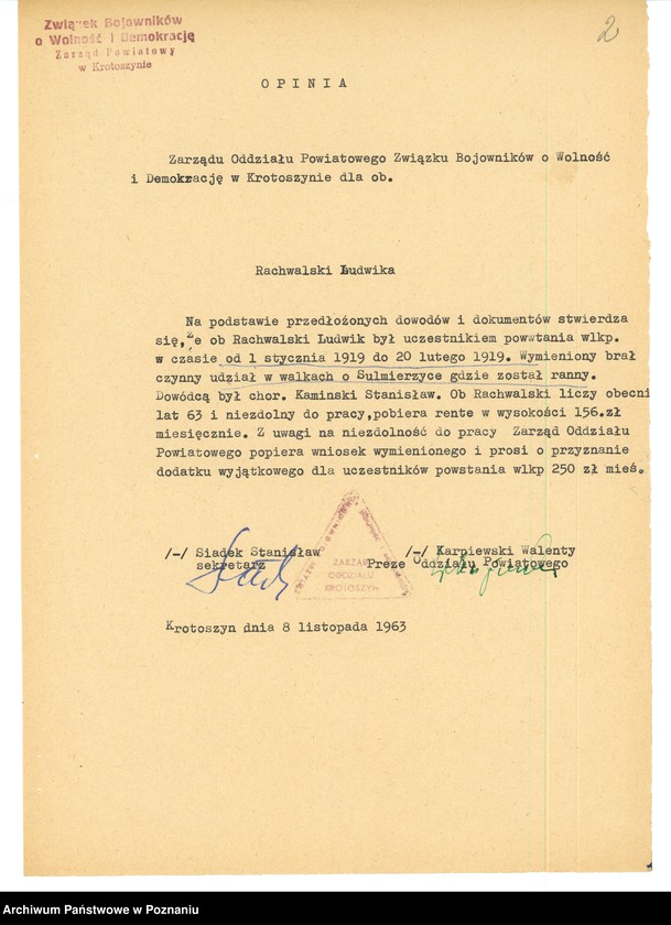 Obraz 19 z jednostki "Życiorysy powstańców wielkopolskich: R - tom l /Rachwalski Ludwik - Recki Wacław/."