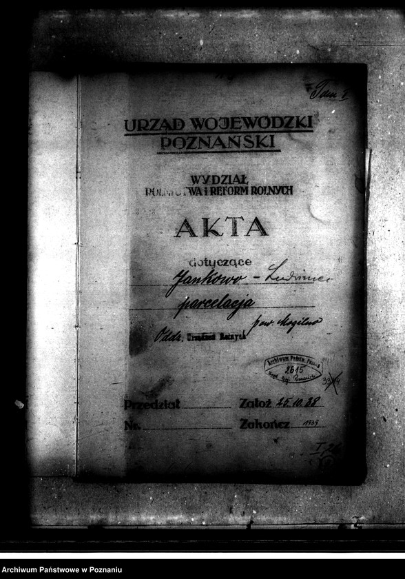 Obraz 4 z jednostki "Majątek Jankowo Ludwiniec powiatu mogileńskiego parcelacja"