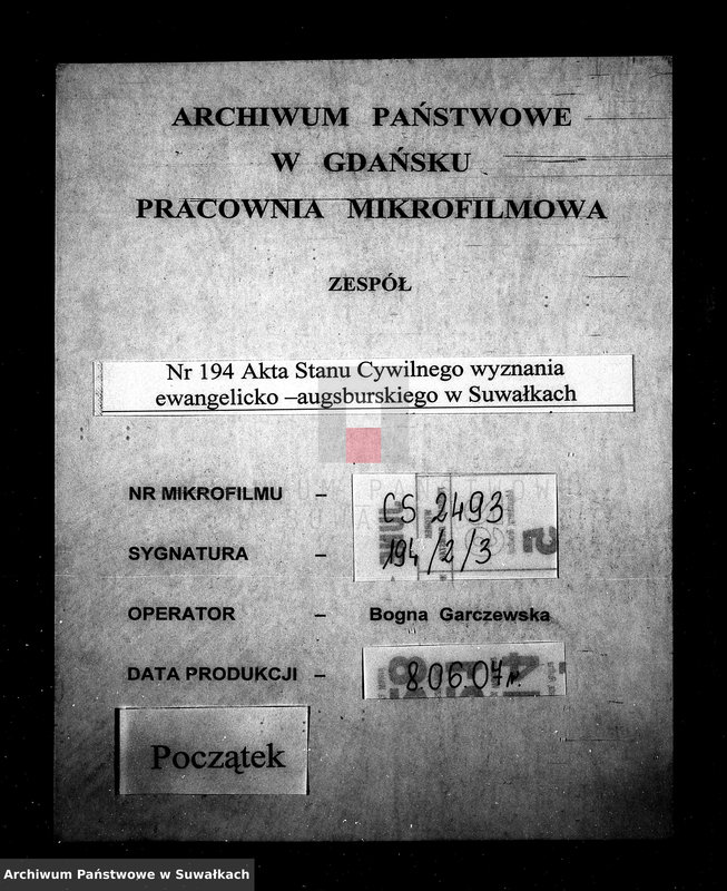 Obraz 1 z jednostki "[Dowody do akt małżeństw parafii ewang.-augsburskiej.Suwałki 1871 r.]"