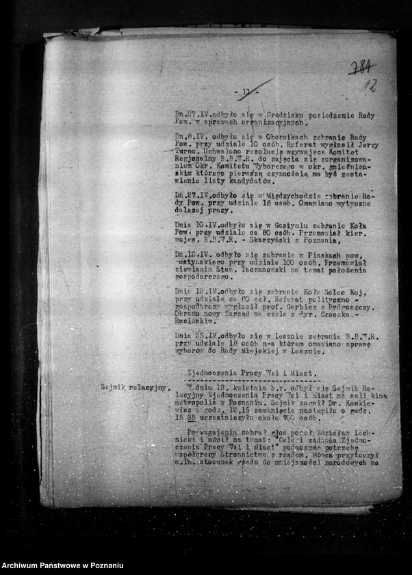 Obraz 16 z jednostki "Sprawozdania sytuacyjne miesięczne z życia społeczno-politycznego za miesiące kwiecień, maj, czerwiec 1930 r."
