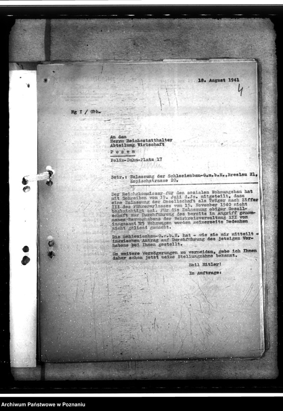 Obraz 8 z jednostki "Wohnungsgesellschaft in Leslau"