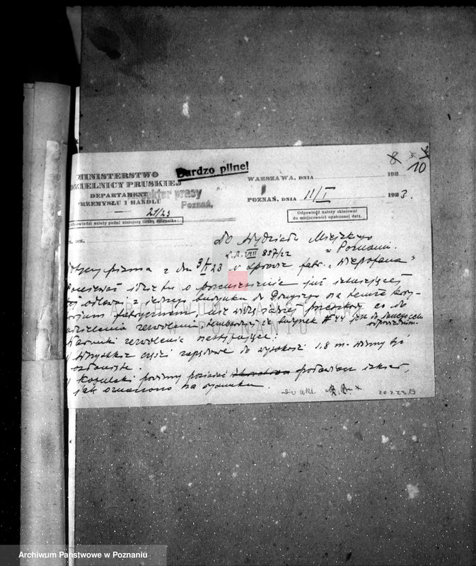 Obraz 14 z jednostki "Zatwierdzenie urządzenia fabryki maszyn "Wiepofama" w Poznaniu"