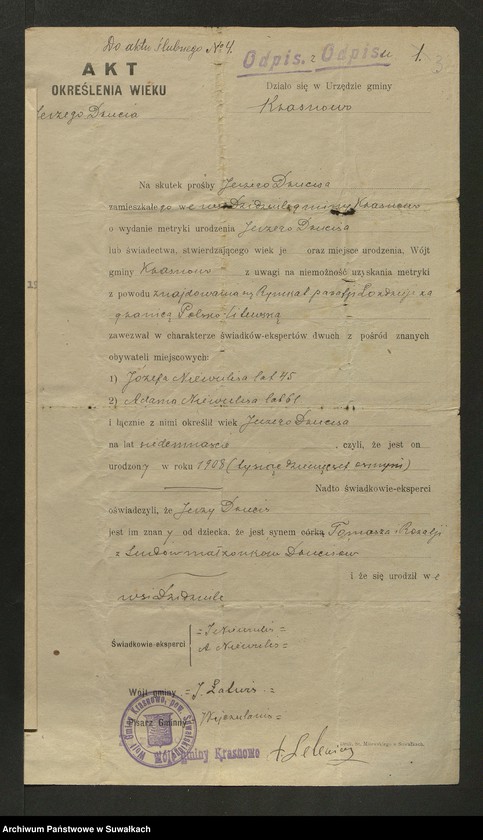 image.from.unit.number "Dokumenty Do aktów zaślubionych Smolańskiej R.K. Paraji za 1929 rok"