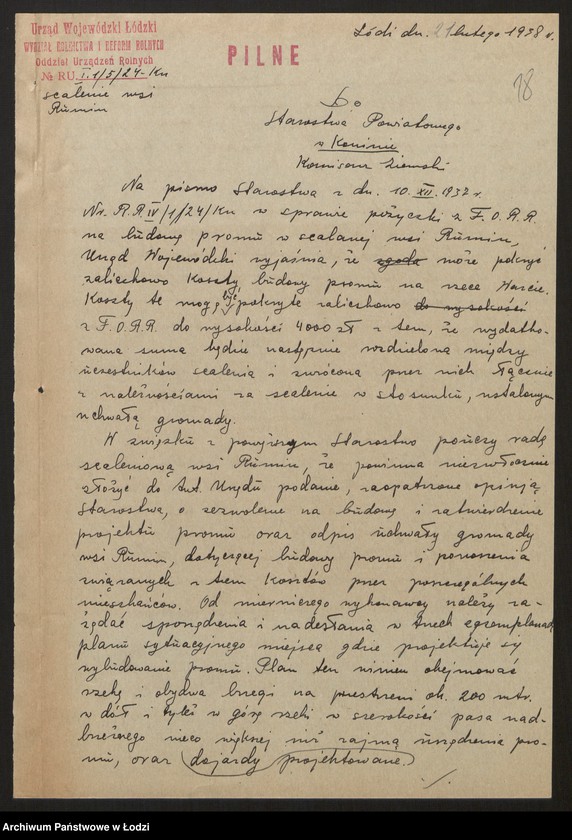 Obraz 20 z jednostki "Sprawa scalenia gruntów wsi Rumin - pow. koniński"