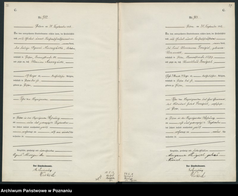 Obraz 16 z jednostki "Księga miejscowa zgonów tom III [Rejestr główny zgonów]"