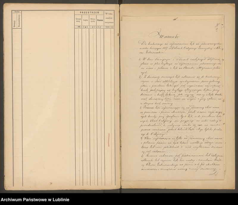 image.from.unit.number "Klucz Godziszewski. Egzakcjonarz pól i łąk w Okręgu Kraśnickim na rok 1887/88"
