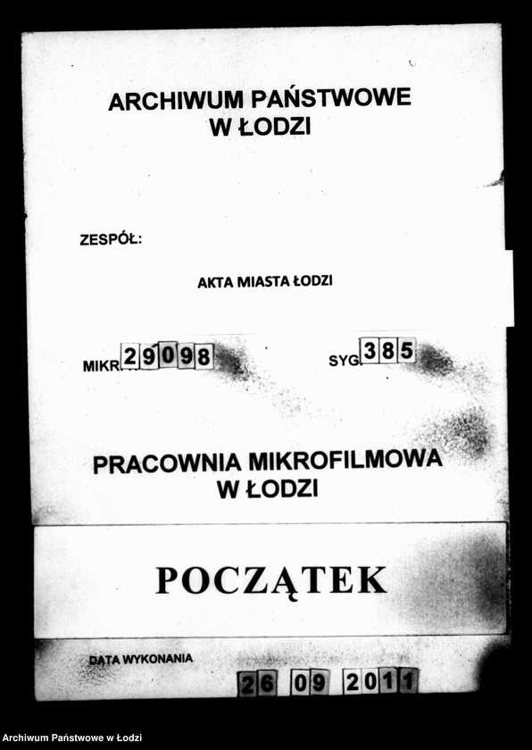 Obraz 1 z jednostki "[Ubezpieczenia - szacunki szczegółowe zabudowań na obszarze Łodzi]"
