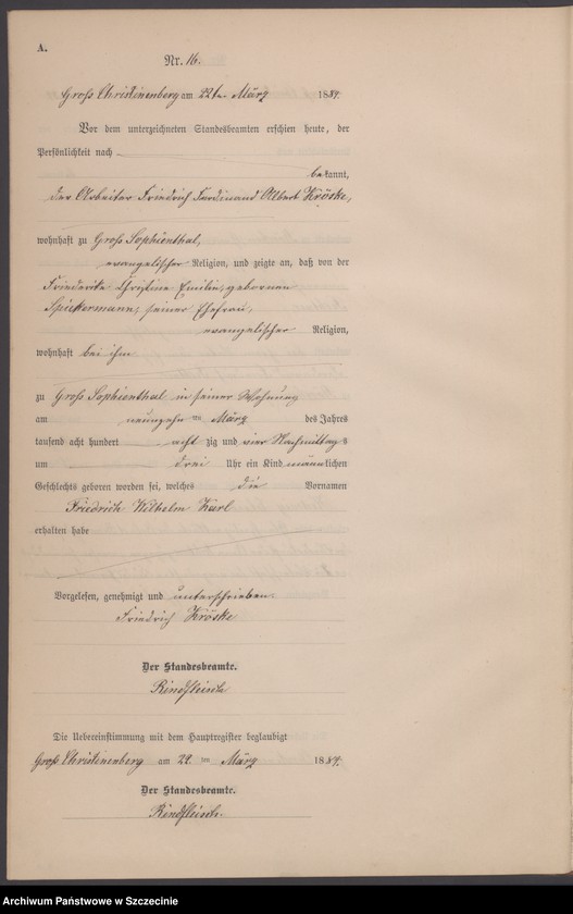 Obraz 19 z jednostki "Geburts-Register (Neben-Register)"